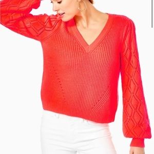 Spicy coral sweater